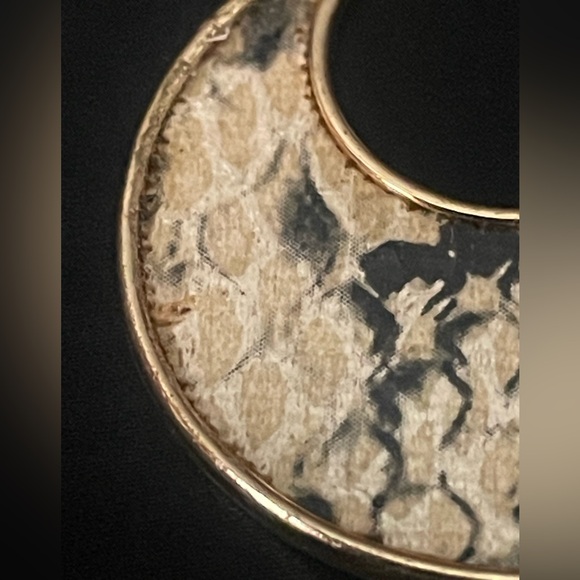 Very detailed solid copper snake ring and snake pattern earrings - Picture 11 of 11